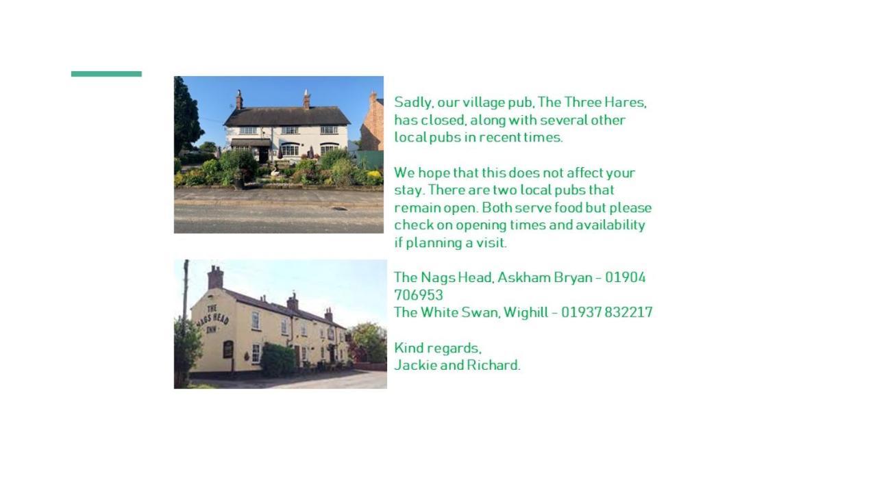 Apartment Two, The Carriage House, Bilbrough, York Exterior foto
